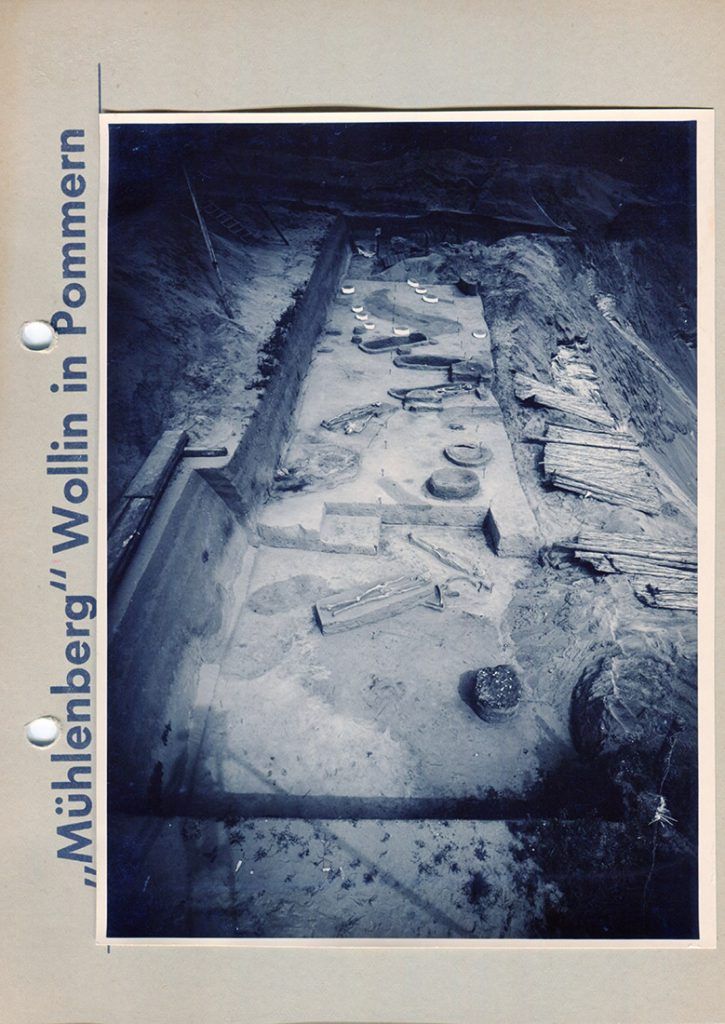 Archäologische Ausgrabungen auf dem Młynówka-Hügel in Wollin (1930er Jahre)