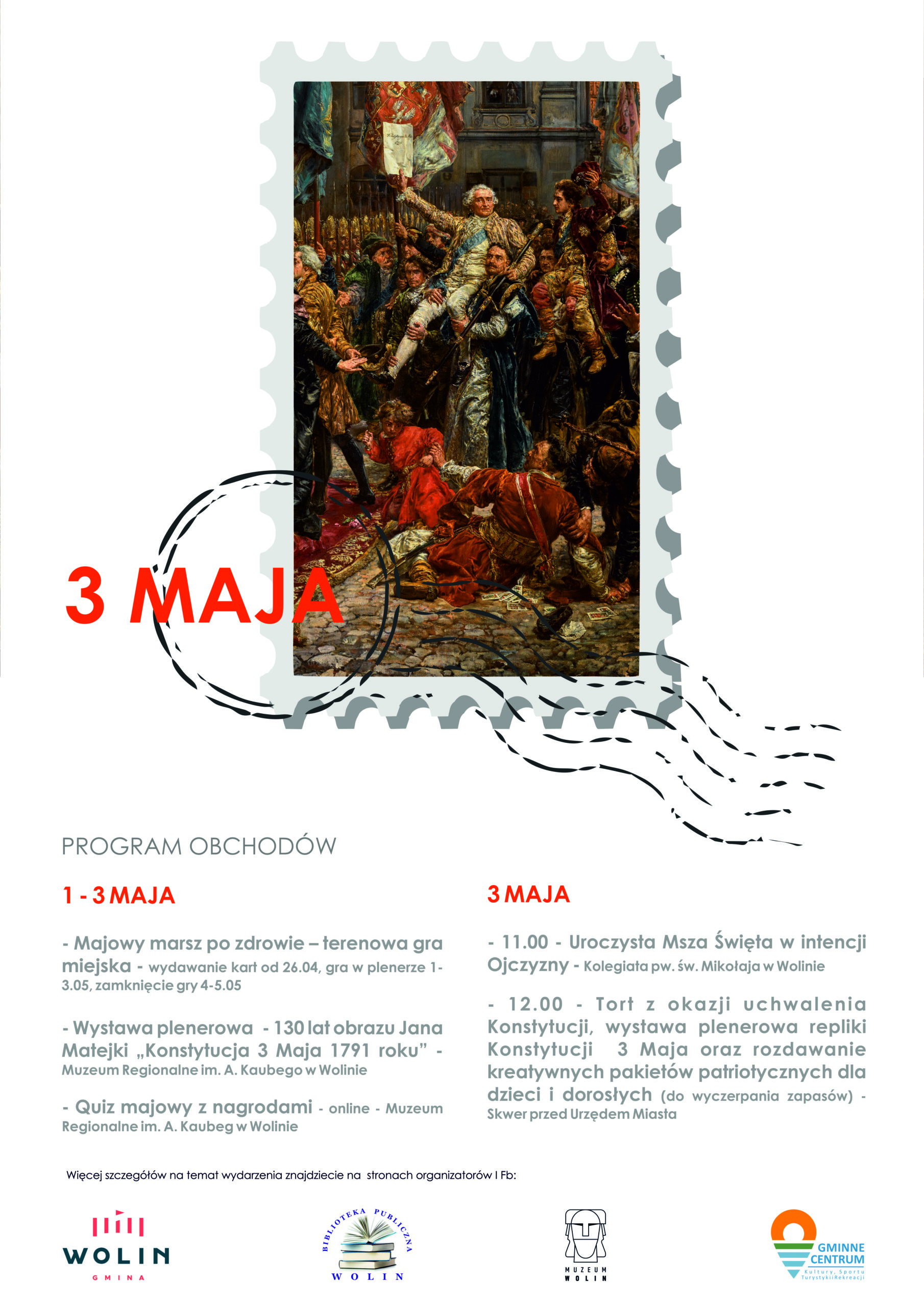 Plakat - 3 Maja - Program obchodów
