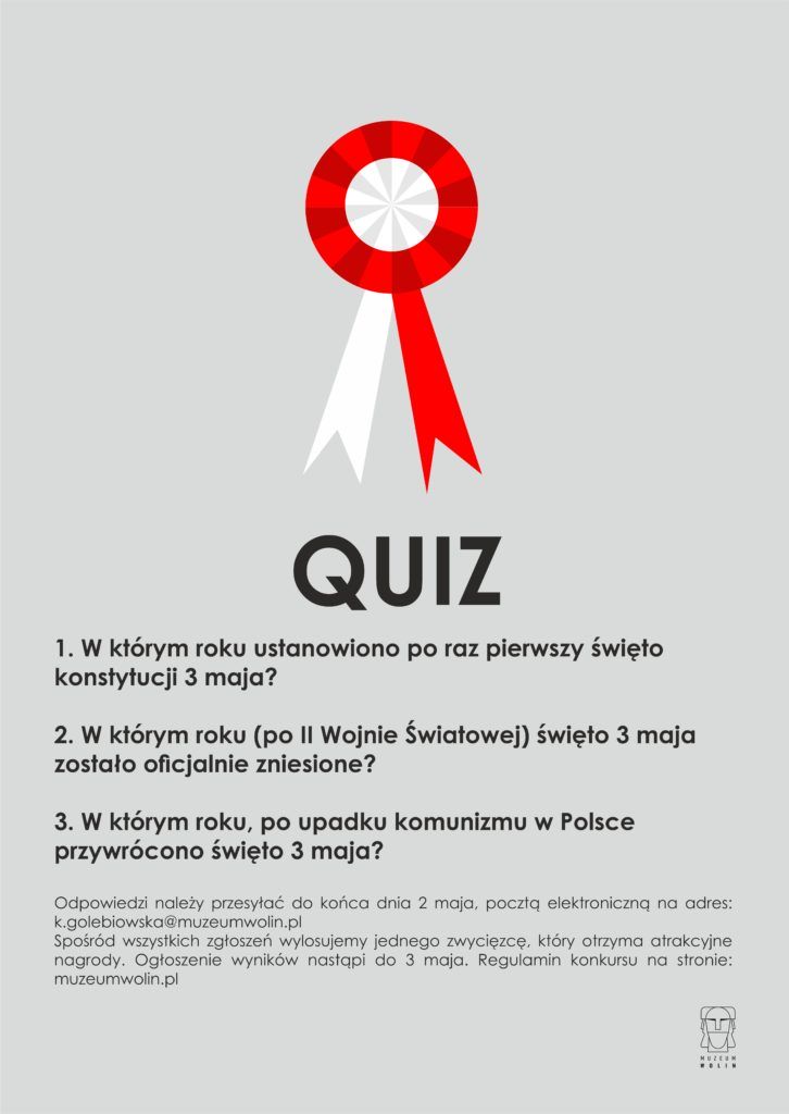 Plakat z pytaniami - Quiz 3 Maja