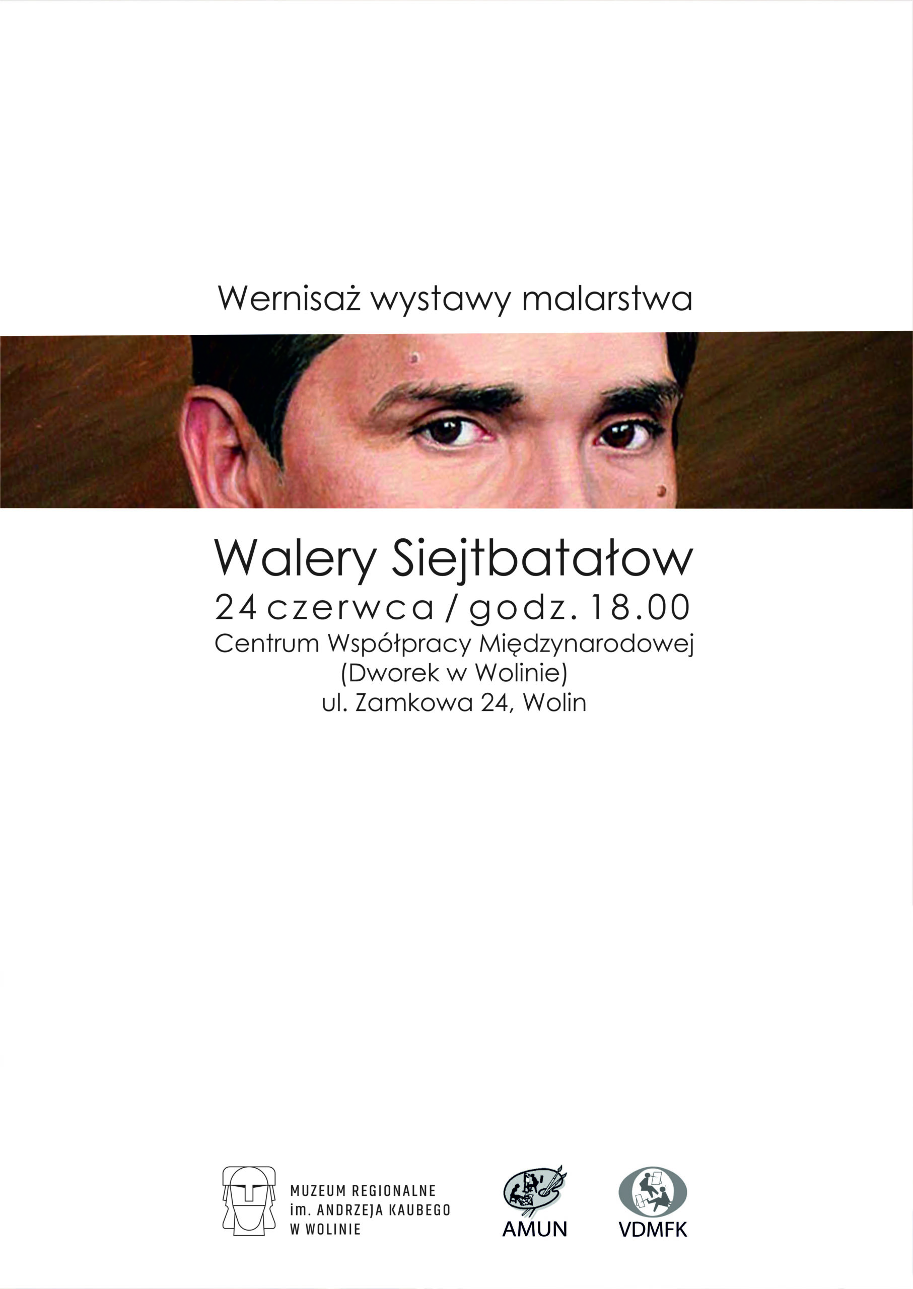 Plakat - Wernisaż wystawy malarstwa - Walery Siejtbatałow